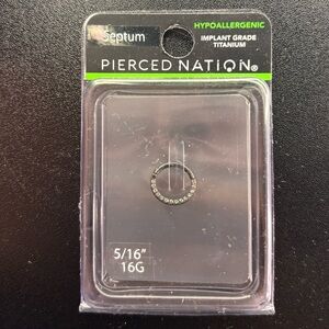 Pierced Nation Titanium Septum Ring